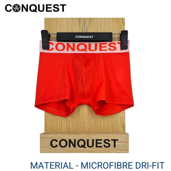 CONQUEST MEN SHORTY UNDERWEAR RED (2 pcs pack)