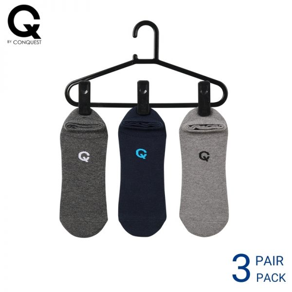 CQ by CONQUEST Men and Women's sport socks in Assorted Colours(3 pairs pack)