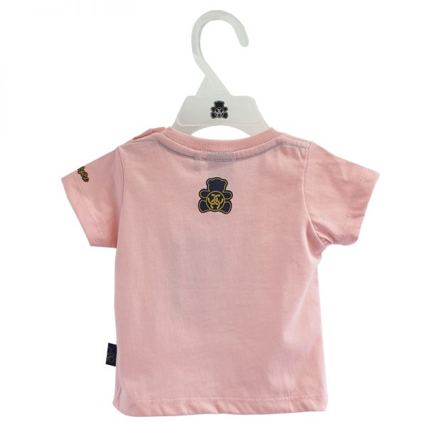 BABY T SHIRT IN PINK CONQUEST Toddler Cotton NY Round Neck Tee