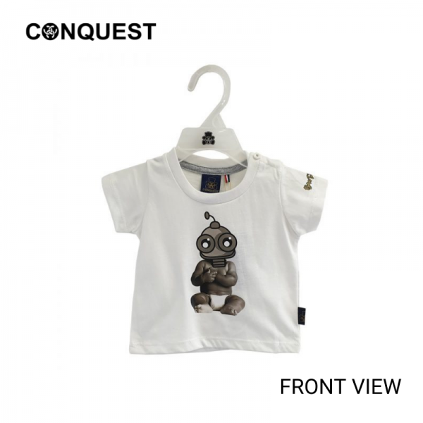 BABY T SHIRT CONQUEST Toddler Cotton Baby MOCO Round Neck Tee