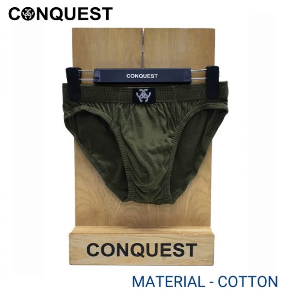 CONQUEST MEN MINI EXTRA SIZE UNDERWEAR ARMY GREEN (5 pcs pack)