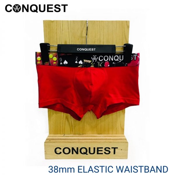 CONQUEST MEN SHORTY EXTRA SIZE UNDERWEAR RED (2 pcs pack)