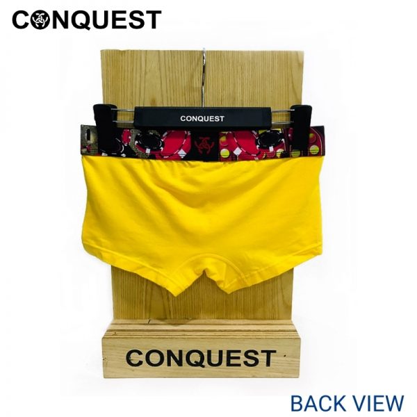 CONQUEST MEN SHORTY EXTRA SIZE UNDERWEAR YELLOW (2 pcs pack)