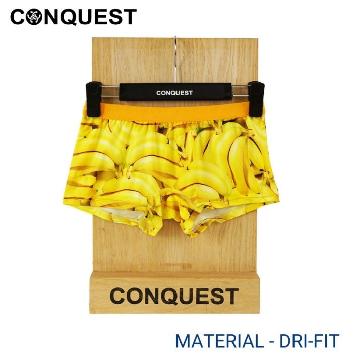 Women Underwear Malaysia CONQUEST WOMEN DRI-FIT SHORTY (2 pcs pack) Yellow Banana Design