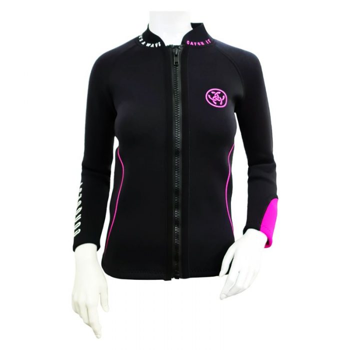 CONQUEST WOMEN 3MM LONG SLEEVE SCUBA DIVING WETSUIT TOP IN PINK