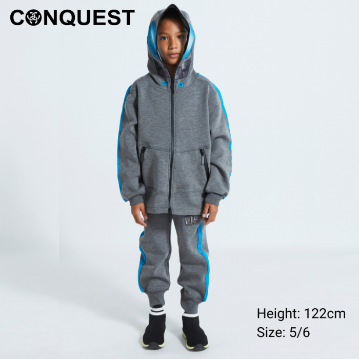 Kids Long Sleeve Jacket CONQUEST KIDS MASK JACKET 4.0 in Dark Melange Colour
