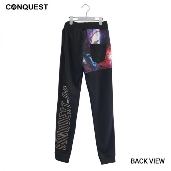 Jogger Pants Women CONQUEST WOMEN GALAXY LONG PANT In Black Front View