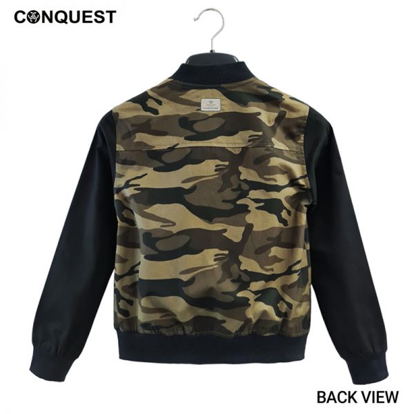 Ladies T-Shirt Long Sleeve CONQUEST WOMEN CAMOUFLAGE JACKET In Camouflage Back View