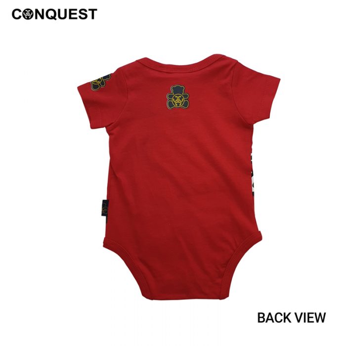 Baby Boy Rompers Malaysia CONQUEST BABY FULL PRINT ROMPER In Red Back View
