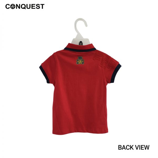 BABY POLO SHIRT IN RED CONQUEST TODDLER POLO TEE