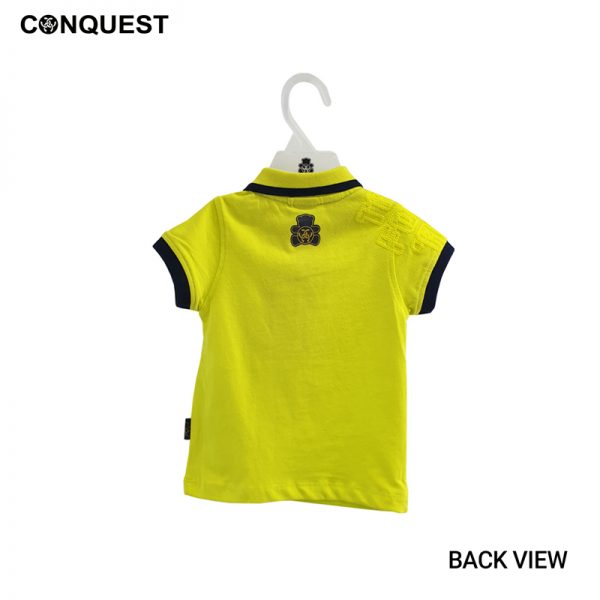 BABY POLO SHIRT IN YELLOW CONQUEST TODDLER POLO TEE