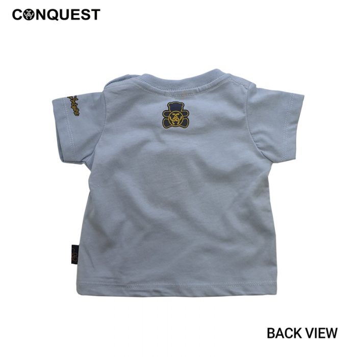 BABY T SHIRT IN GREY BLUE CONQUEST TODDLER GRAPHIC TEE