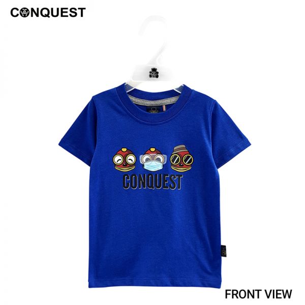 BABY T SHIRT IN BLUE CONQUEST TODDLER BABY MOCO TEE