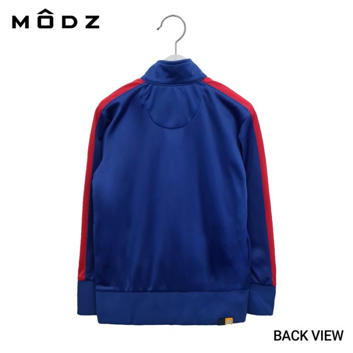 Kids Long Sleeve Jacket MODZ KIDS SIDE LINE JACKET in Blue Back View