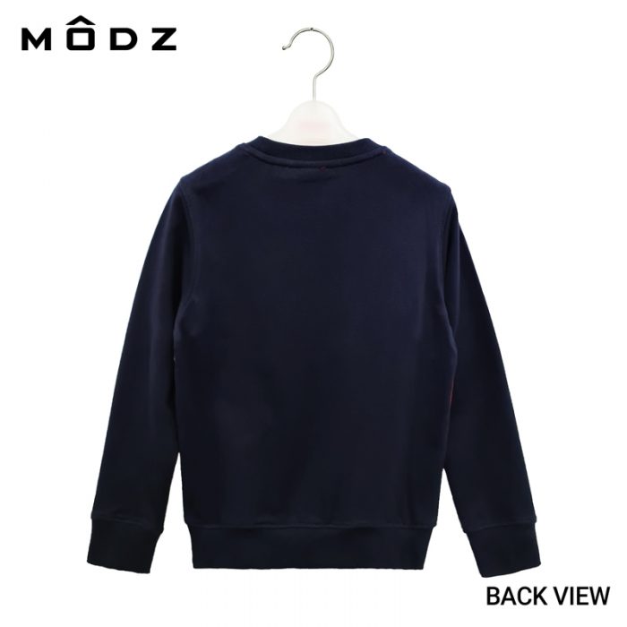 Kids Long Sleeve T Shirt MODZ KIDS UNSTOPPABLE AUS SWEATER in Navy Back View