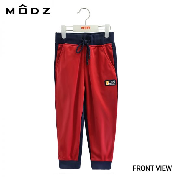 Kids Jogger Pants MODZ KIDS MIX COL JOGGER LONG PANT Red Colour Front View