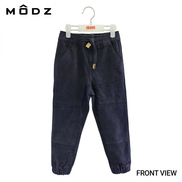 Kids Jogger Pants MODZ KIDS SOLID LONG PANT Navy Colour Front View