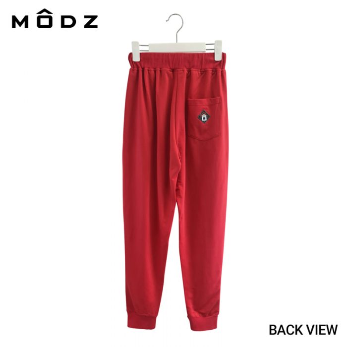MODZ MENS UNSTOPPABLE LONG JOGGER PANTS for Men in Maroon Back View