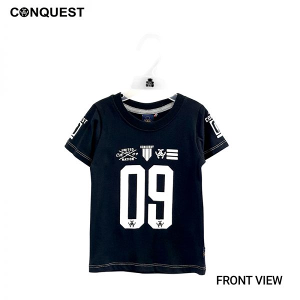 BABY T Shirt in navy black CONQUEST TODDLER CONQUEST 09 TEE