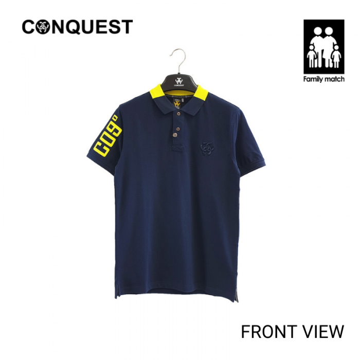 CONQUEST MEN C09 POLO Shirts for men in Navy Front View
