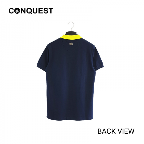 CONQUEST MEN C09 POLO Shirts for men in Navy Back View