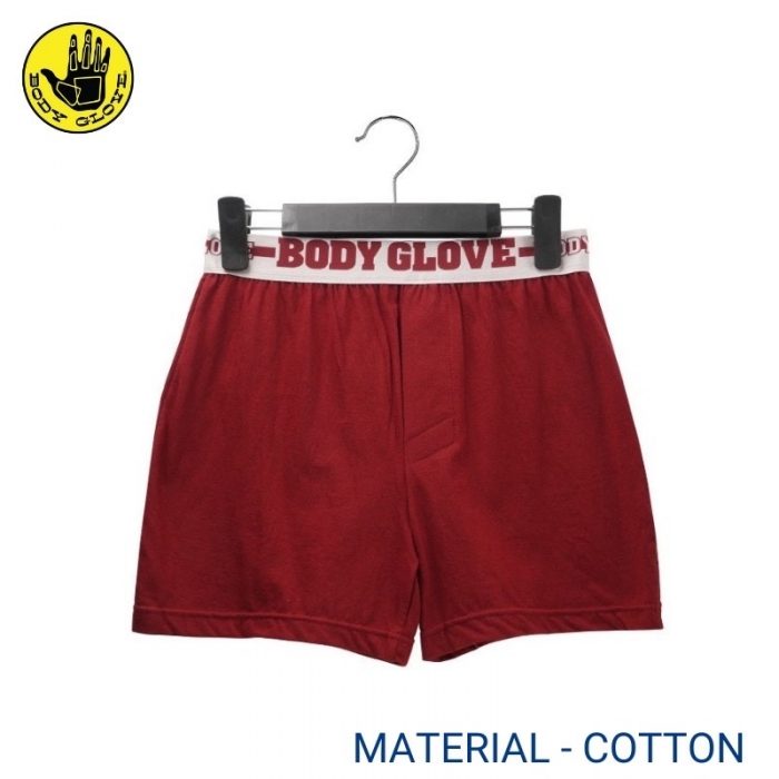 BODY GLOVE RED WOVEN COTTON BOXER FOR MEN