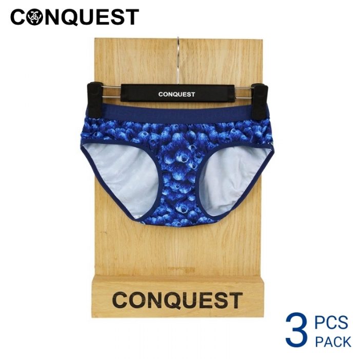 Panties For Women CONQUEST WOMEN MINI (3 pcs pack) Blue Berry Design