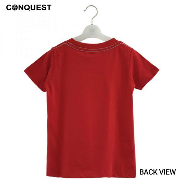 Online Kids Outfits And Clothes Malaysia CONQUEST KIDS VINTAGE RACE CAR TEE Red Colour Back View