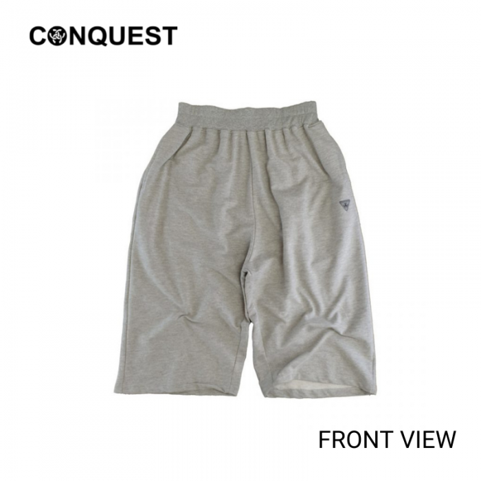 Short Pants For Men CONQUEST MEN OVERSIZE SHORT PANT In Light Melange Back View