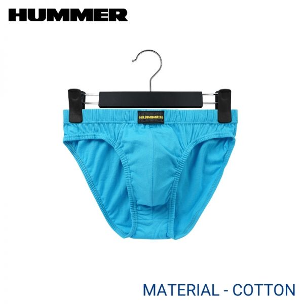Hummer Underwear HUMMER MEN MINI (5 pcs pack) LIGHT BLUE 25MM COVERED WAISTBAND COTTON
