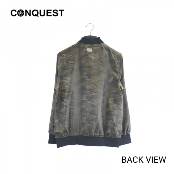 CONQUEST MEN'S LONG SLEEVE GREEN CAMOUFLAGE JACKET "