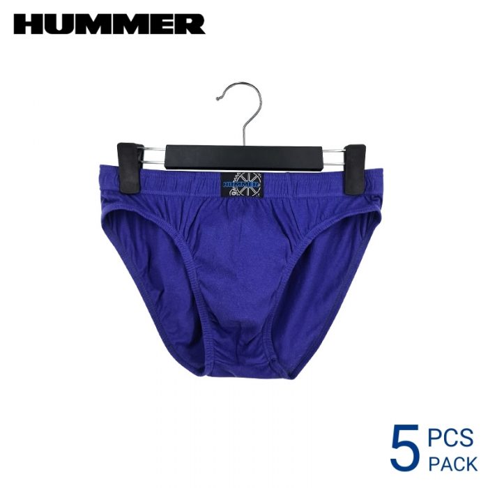 Hummer Underwear HUMMER MEN MINI EXTRA SIZE (5 pcs pack) PURPLE 30MM COVERED WAISTBAND COTTON