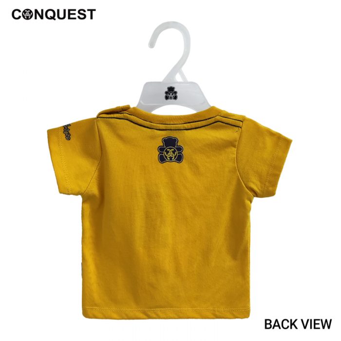 BABY T SHIRT CONQUEST BABY ONLY LOVE TEE in Yellow