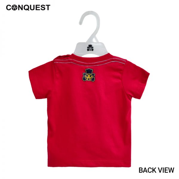 Nascar T-Shirt CONQUEST BABY CUSTOM RACE NY TEE RED BACK VIEW