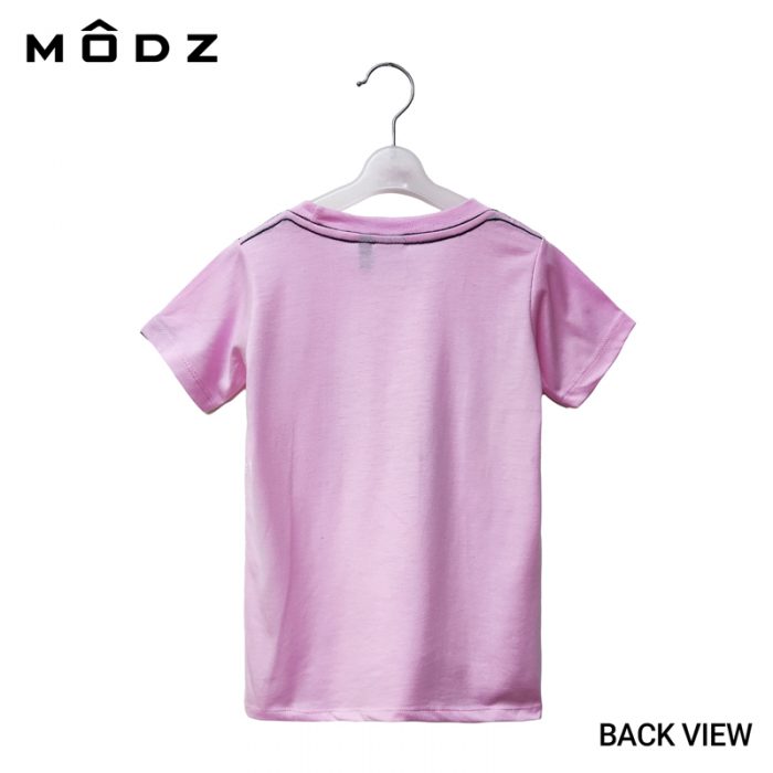 Online Kids Outfits And Clothes Malaysia MODZ KIDS SPINDRIFT SHARK TEE Pink Colour Back View