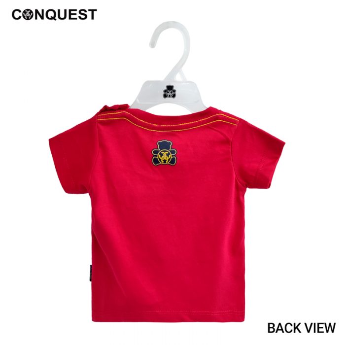 BABY T SHIRT CONQUEST BABY NY MOTOR SPORTS RED TEE Back View