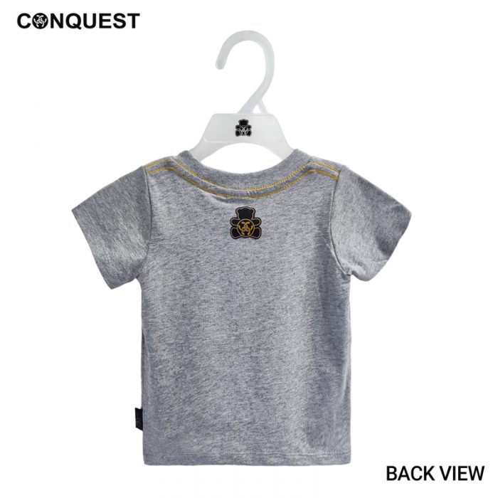 Baby T Shirt CONQUEST BABY NY MOTOR SPORTS TEE In Grey Back View
