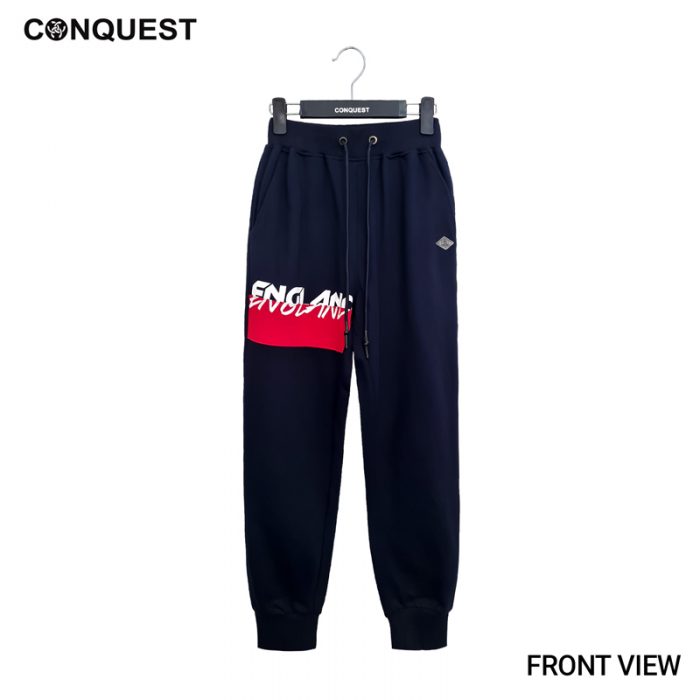 Men Jogger Pants Malaysia CONQUEST MEN ENGLAND JOGGER PANT In Navy Front View