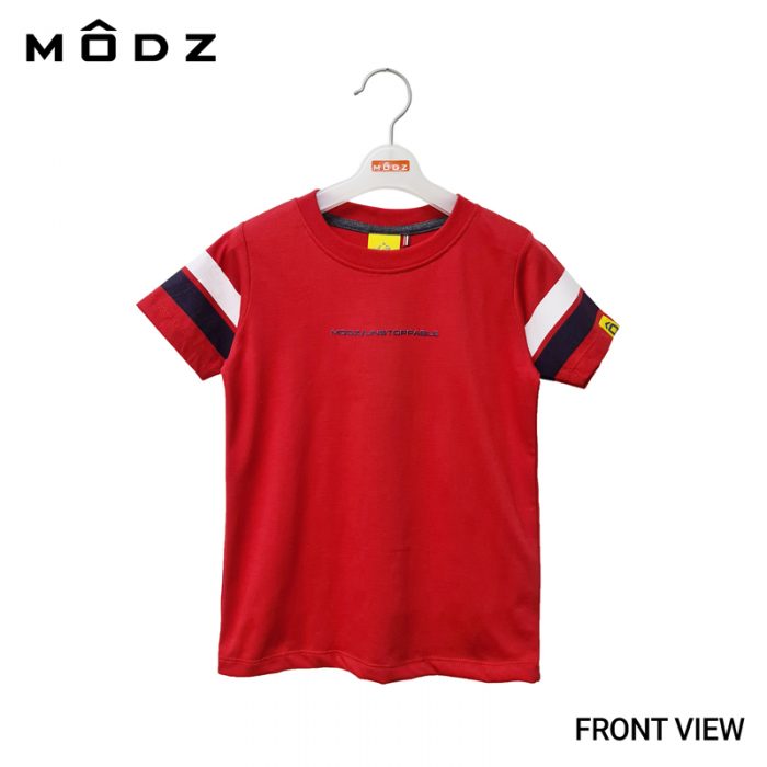 Online Kids Outfits And Clothes Malaysia MODZ KIDS UNSTOPPABLE TEE Red Colour Front View