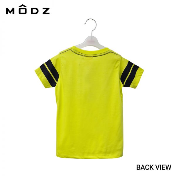 Online Kids Outfits And Clothes Malaysia MODZ KIDS KITE SURFING CHAMPIONSHIPS TEE Lime Colour Back View
