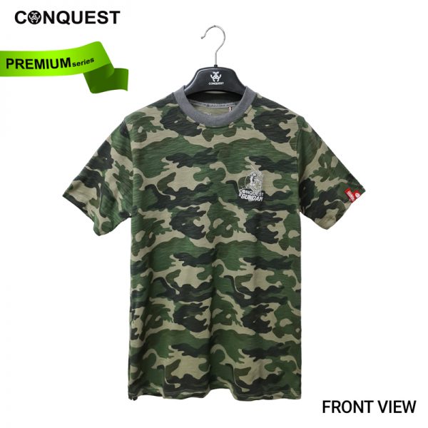 Camouflage T Shirt CONQUEST X GUNDAM MEN E.F.S.F TEE Front View