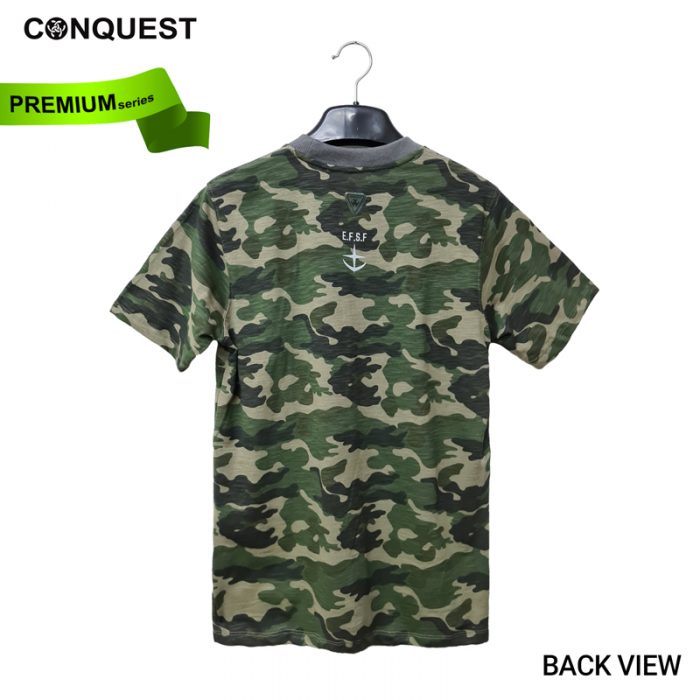 Camouflage T Shirt CONQUEST X GUNDAM MEN E.F.S.F TEE Back View
