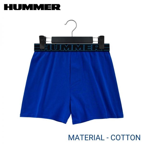 Hummer Boxer HUMMER MEN BOXER EXTRA SIZE (2 PCS PACK) BLUE ELASTIC WAISTBAND