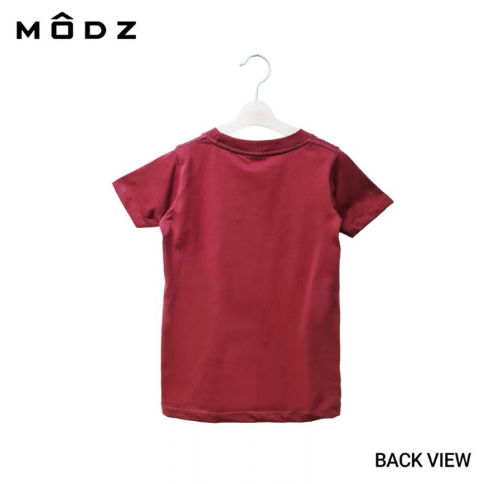 Online Kids Outfits And Clothes Malaysia MODZ KIDS LONGBOARD COMMUNITY TEE Red Colour Back View