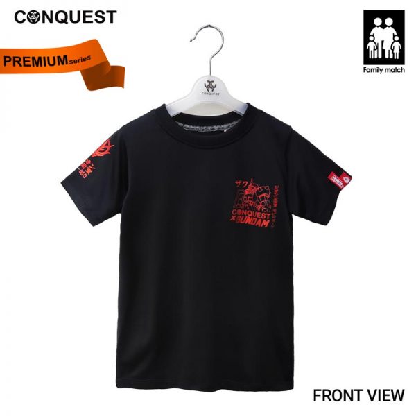 Conquest T Shirt CONQUEST X GUNDAM KIDS MS-06S TEE FRONT VIEW