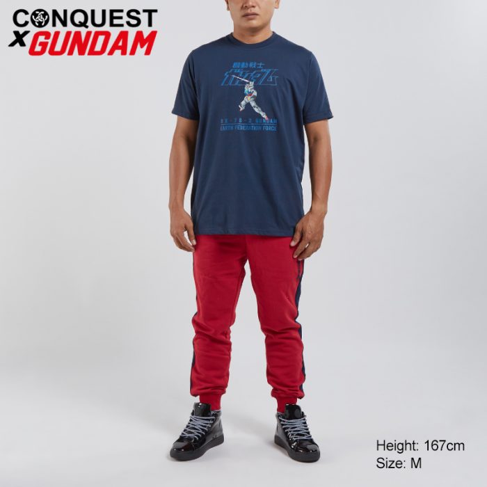 Conquest T Shirt CONQUEST X GUNDAM MEN RX-78-2 GUNDAM TEE FRONT VIEW