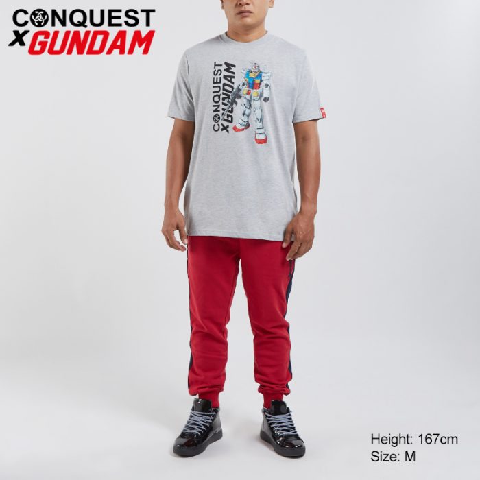 Conquest T Shirt CONQUEST X GUNDAM MEN GUNDAM TEE FRONT VIEW