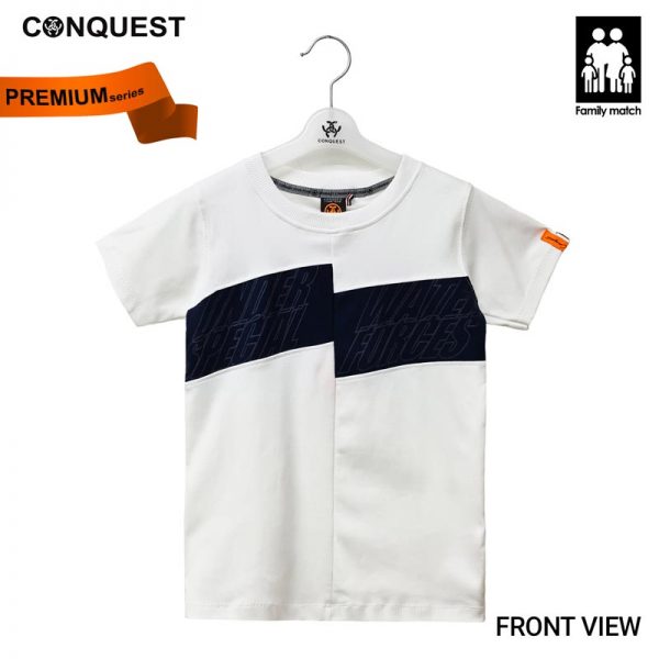 CONQUEST KIDS ONLINE CLOTHES LIMITED PREMIUM CUSF TEE IN WHITE MALAYSIA