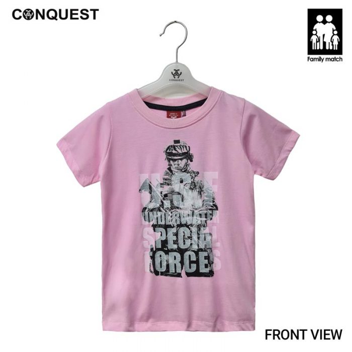 ONLINE CONQUEST KIDS CLOTHES USF TEE IN PINK MALAYSIA