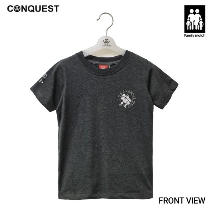 CONQUEST ONLINE KIDS CLOTHES CUSF COMBAT DRIVER TEE IN GRAY MALAYSIA